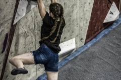 Momentos del Open de escalada en bloque en la Sala Deu Dits de Barcelona Ciudad.