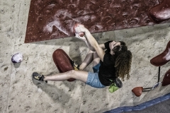 Momentos del Open de escalada en bloque en la Sala Deu Dits de Barcelona Ciudad.